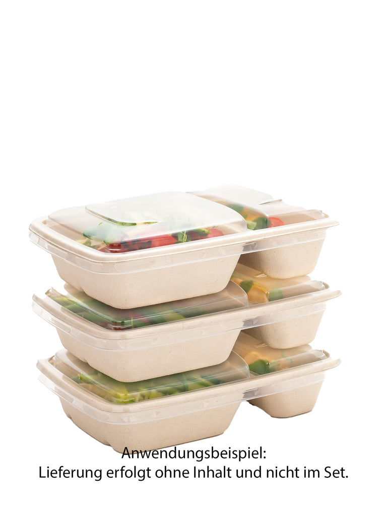 Menüschale "BePulp", zweigeteilt, 550/250ml