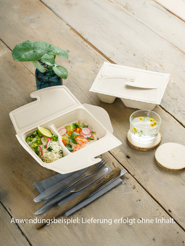 Bio Take-away Box, 2-geteilt, 500/300ml