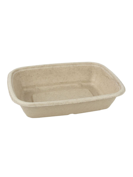 Menüschale "BePulp" m. PLA-Laminierung, rechteckig, 825ml