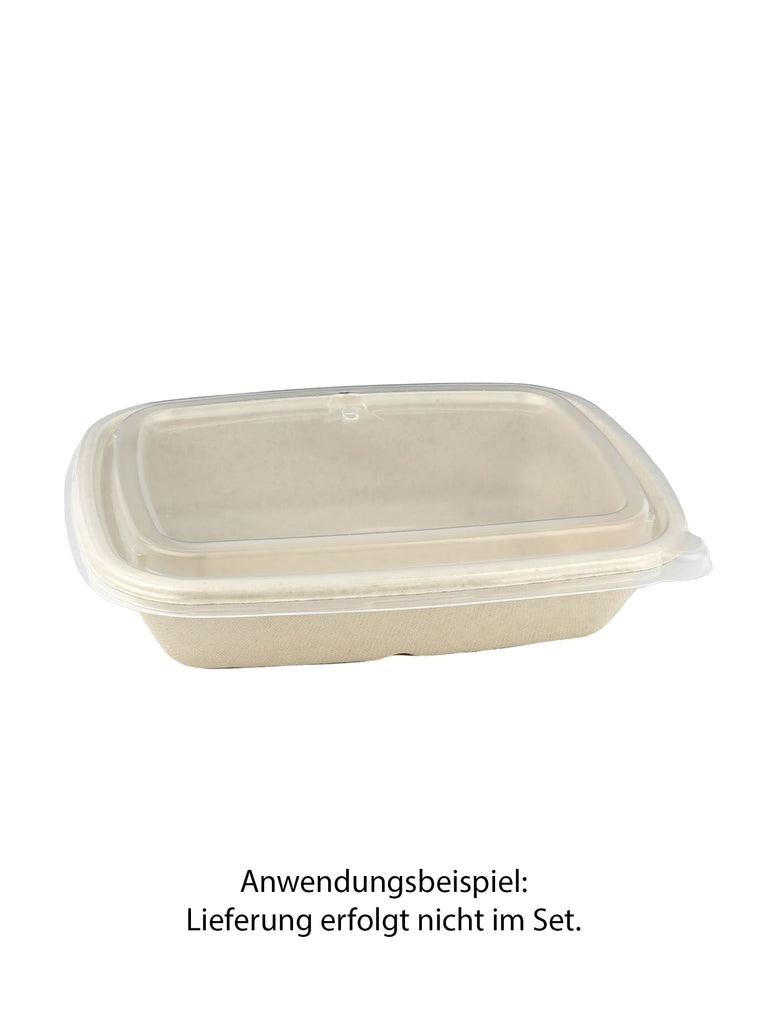 Menüschale "BePulp" m. PLA-Laminierung, rechteckig, 825ml