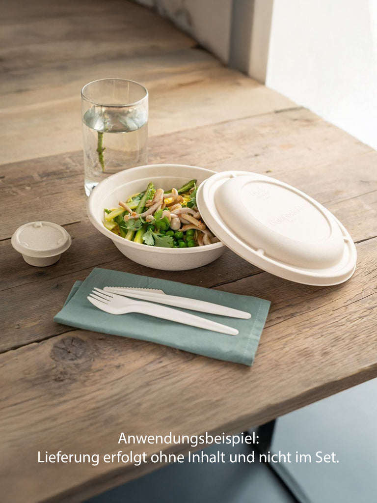 Schale "BePulp" m. PLA-Laminierung, rund, 1000ml