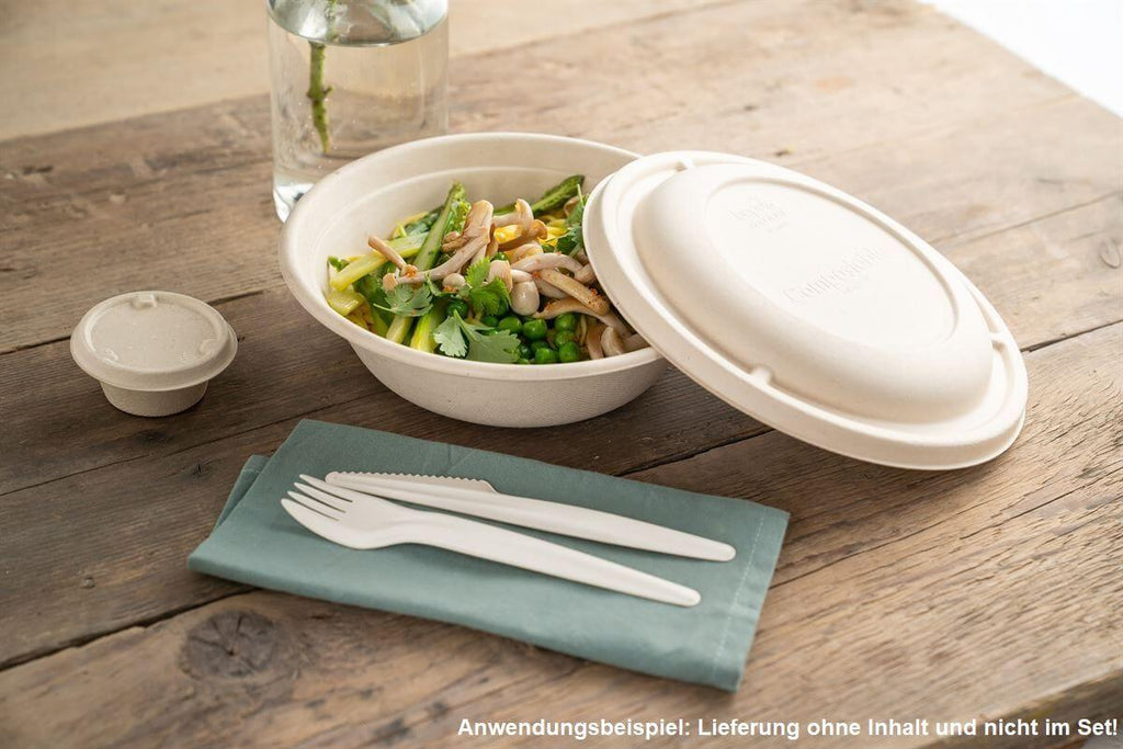 Schale "BePulp" m. PLA-Laminierung, rund, 1000ml