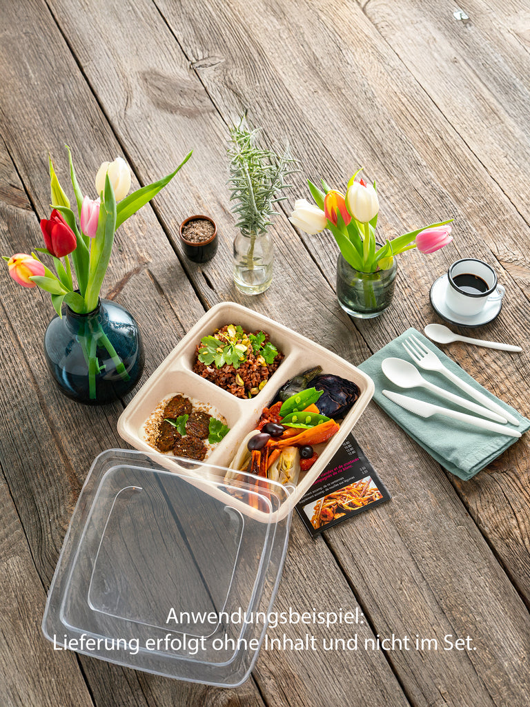 Menüschale "BePulp", dreigeteilt, 500/200/200ml