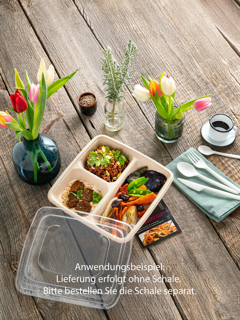 Deckel, RPET, klar, 230x230mm