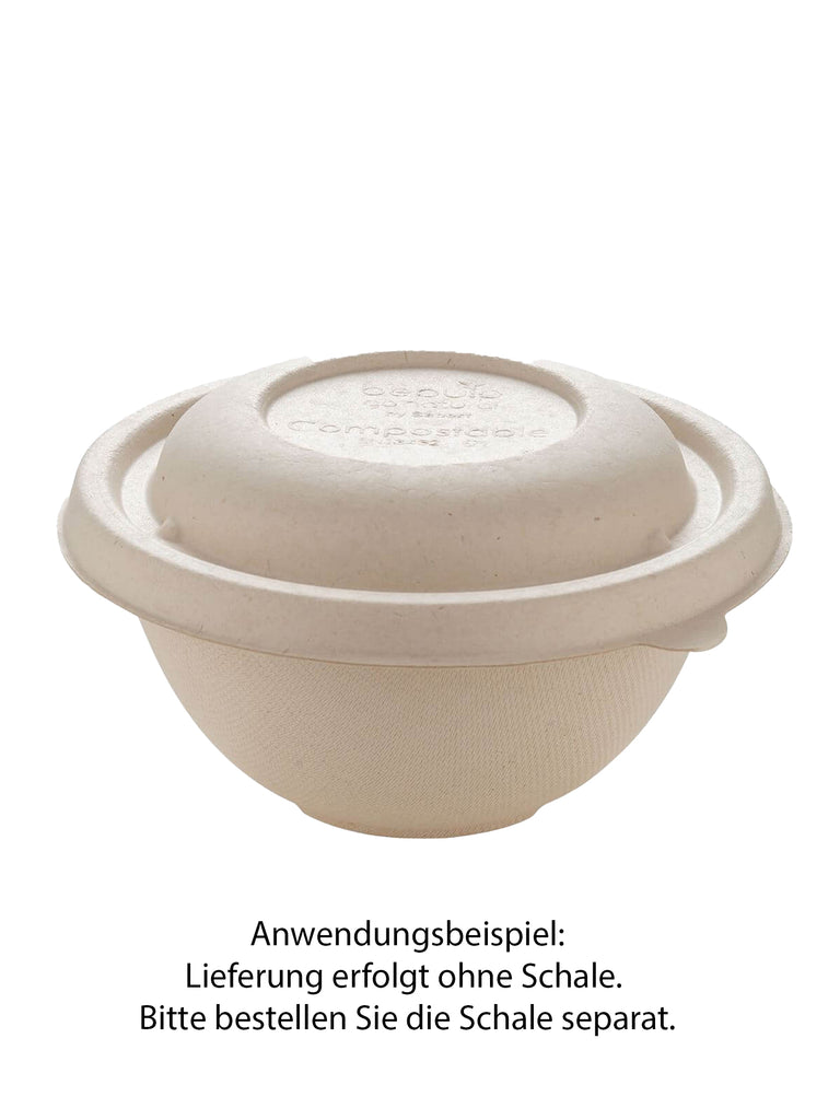 Deckel "BePulp", natur, rund, 140mm