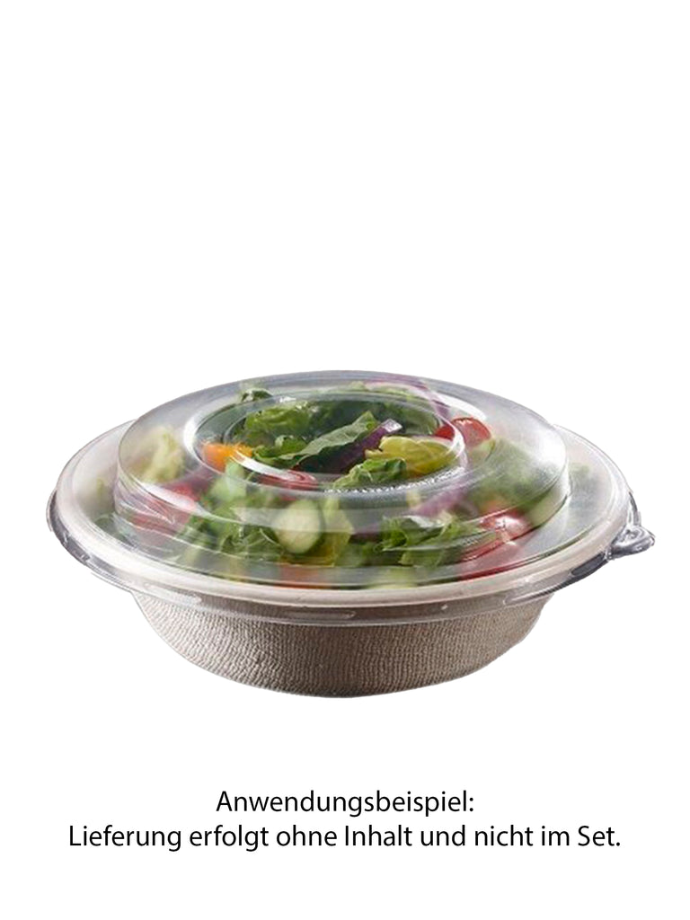 Deckel, RPET, klar, rund, gewölbt, 210mm