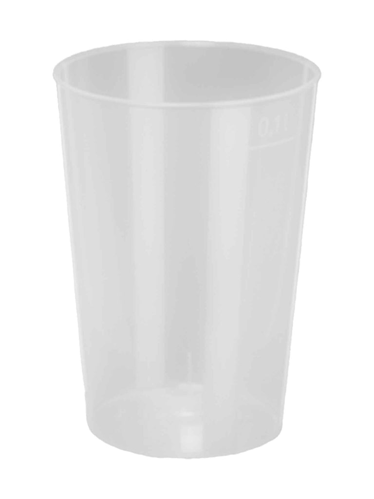 Trinkglas, PP, Spritzguss, transparent, 100ml