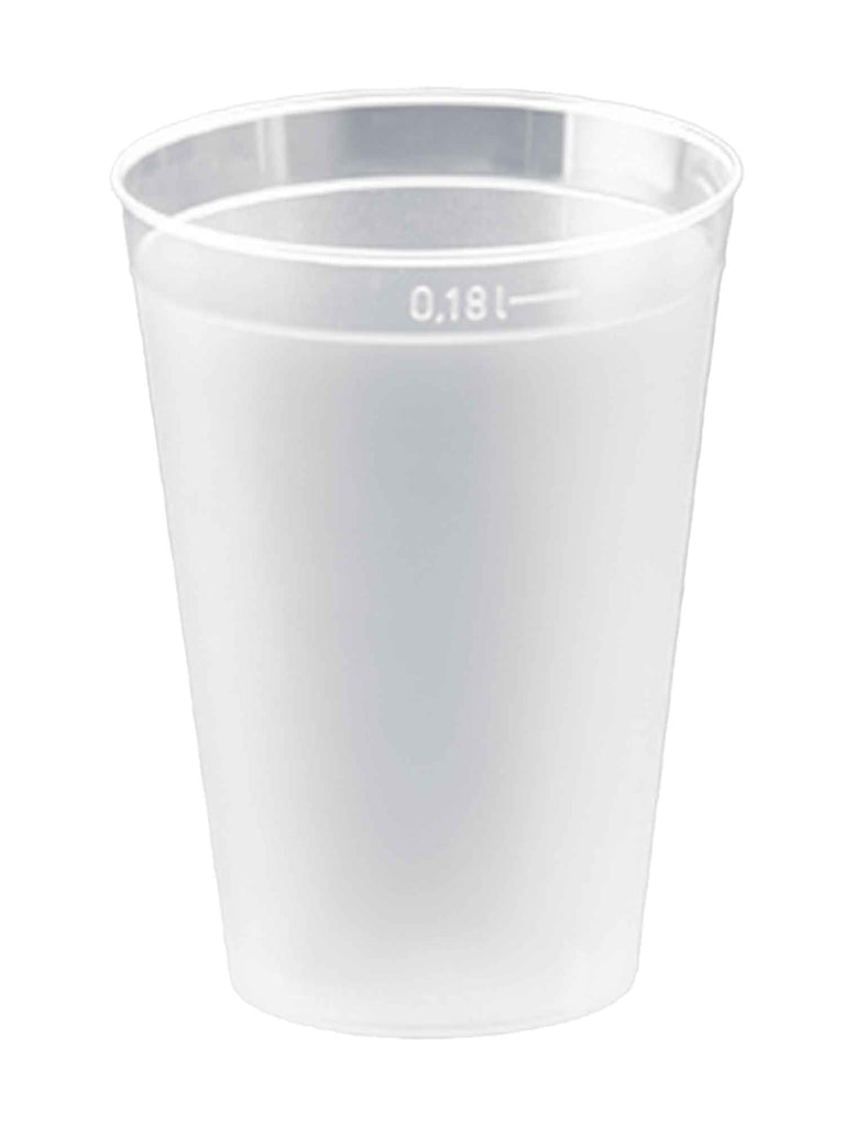 Trinkglas, PP, Spritzguss, gefrostet, 180ml