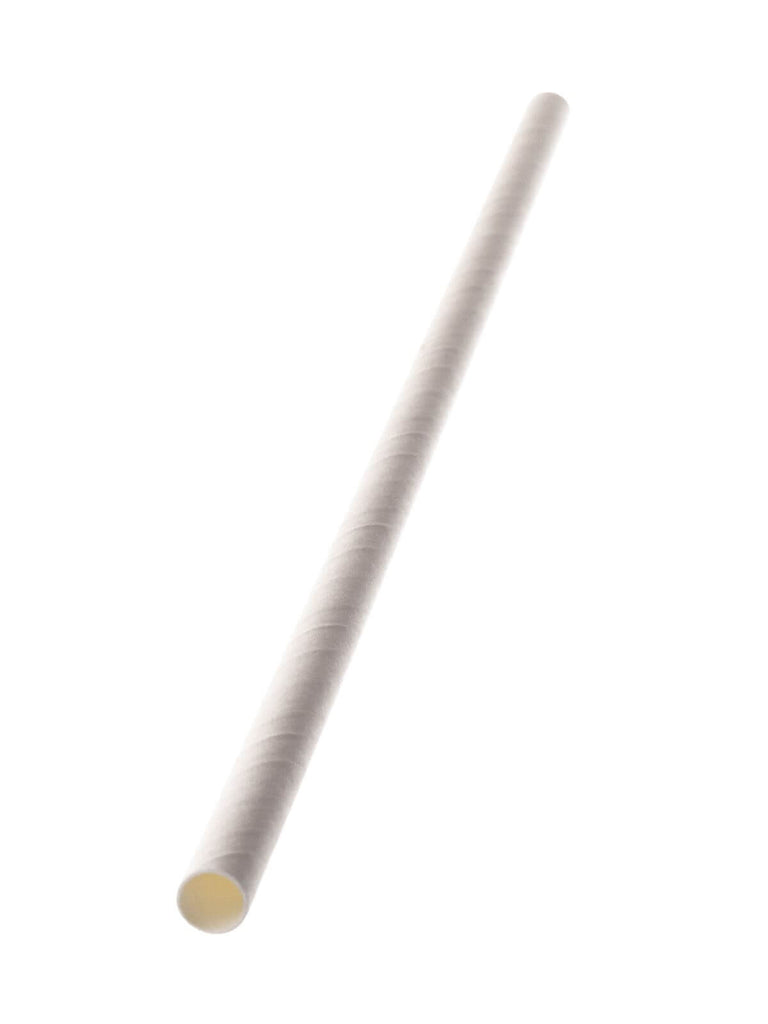 Papier-Trinkhalme, weiß, 250x8mm, 3-lagig (2.000 Stk.)