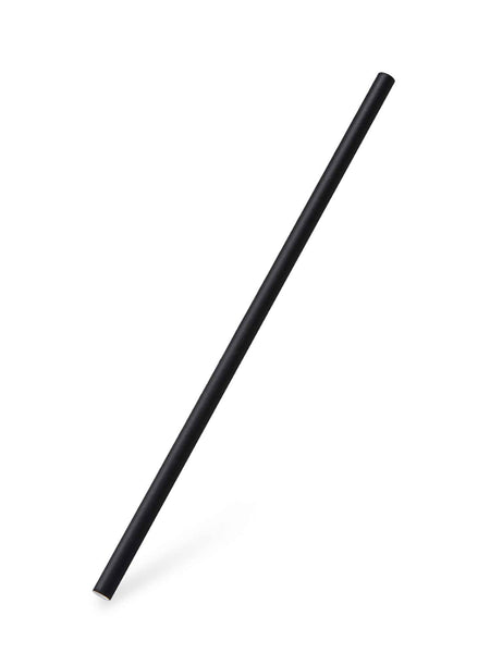 Papier-Trinkhalme, schwarz, 250x8mm (3.200 Stk.)